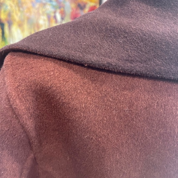 Tahari Chocolate Trench Coat with Belt - Picture 8 of 10